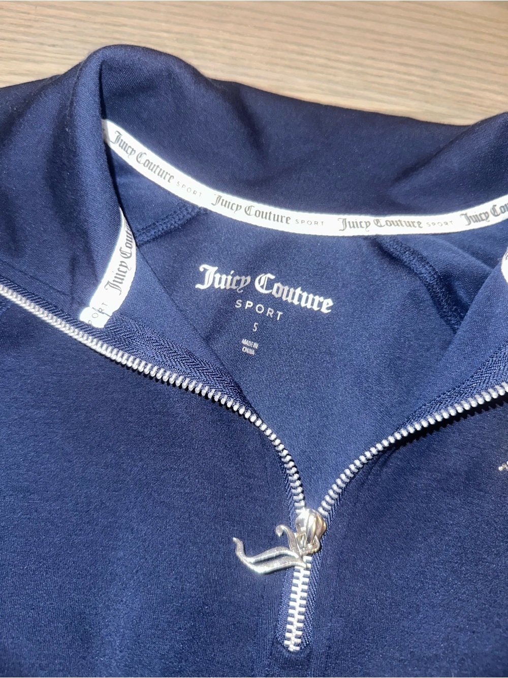 Juicy Couture Navy Blue Sport Elastic Waist Shorts Set - Picture 6 of 7